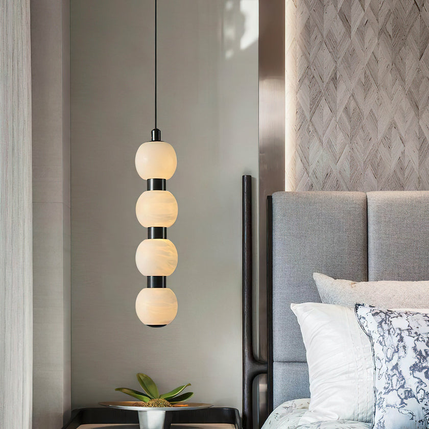 Calvrane Alabaster Beaded Cluster Chandelier