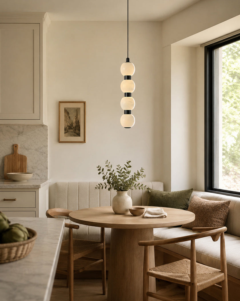 Calvrane Alabaster Beaded Cluster Chandelier