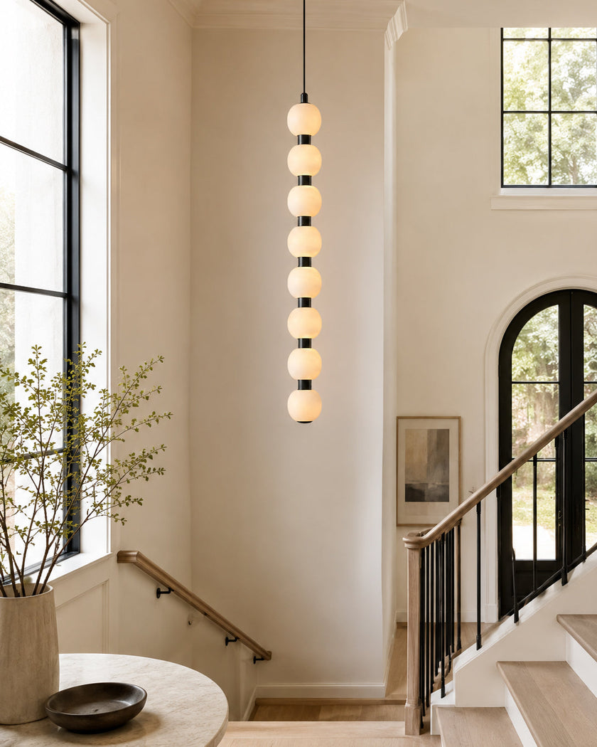 Calvrane Alabaster Beaded Cluster Chandelier