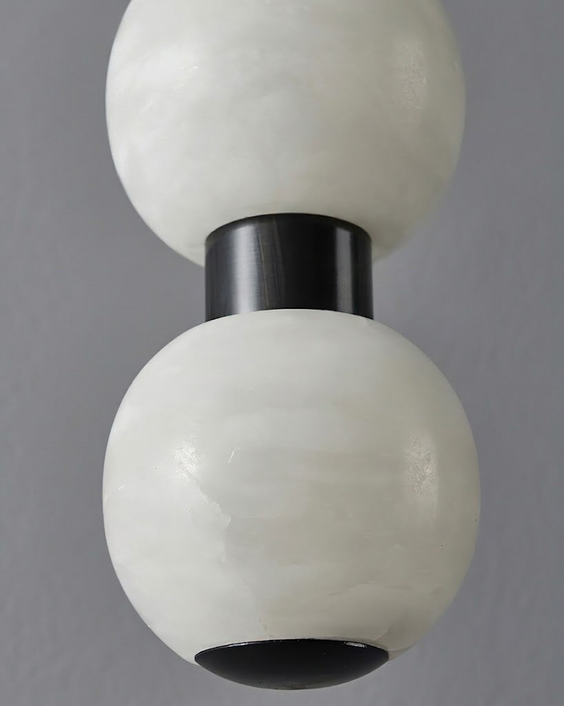 Calvrane Alabaster Beaded Cluster Chandelier