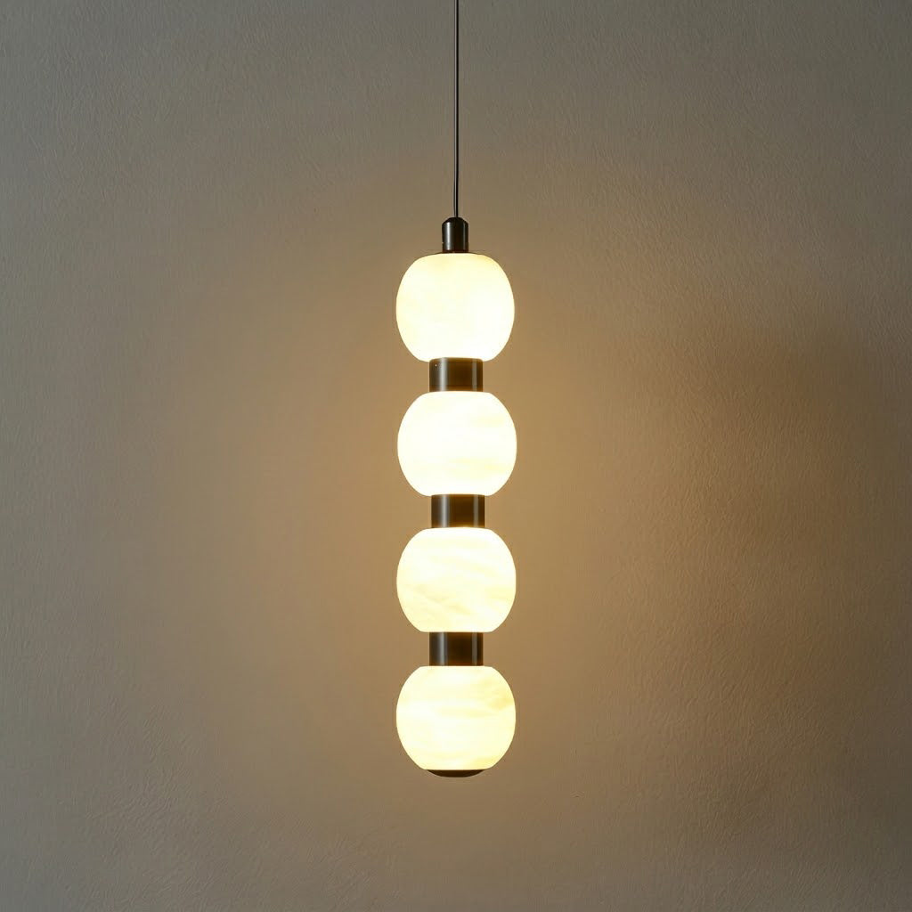 Calvrane Alabaster Beaded Cluster Chandelier