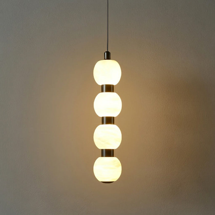 Calvrane Alabaster Beaded Cluster Chandelier
