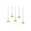 Glass Orb Cascade Chandelier