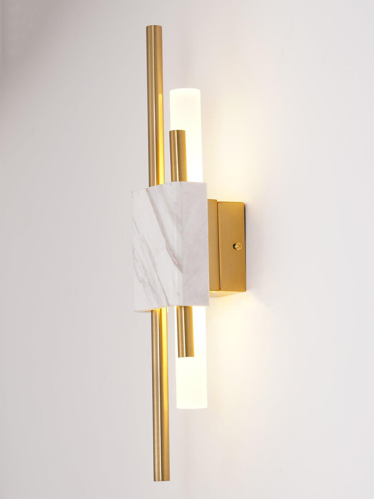 Marble Asymmetric Rod Wall Sconce