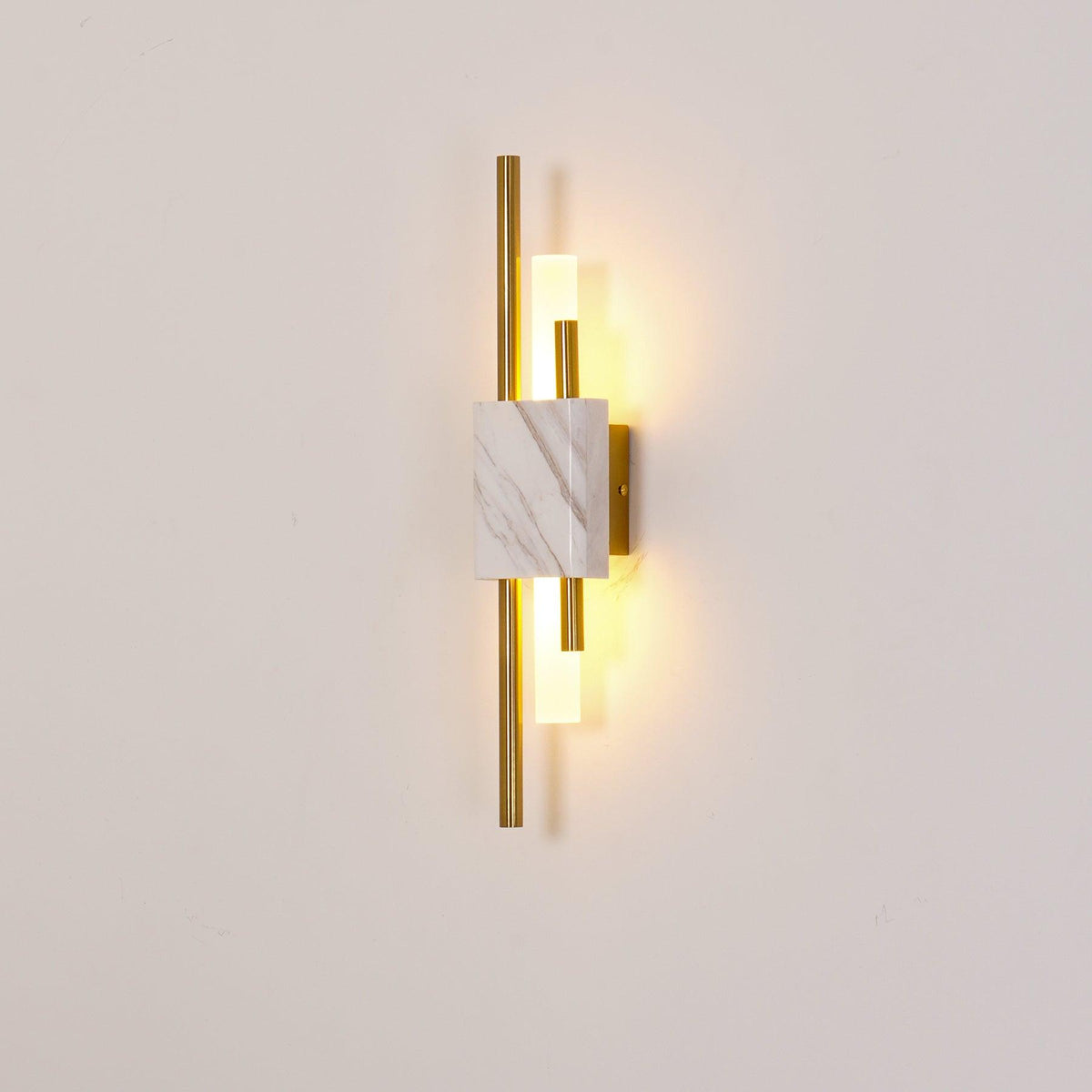 Marble Asymmetric Rod Wall Sconce