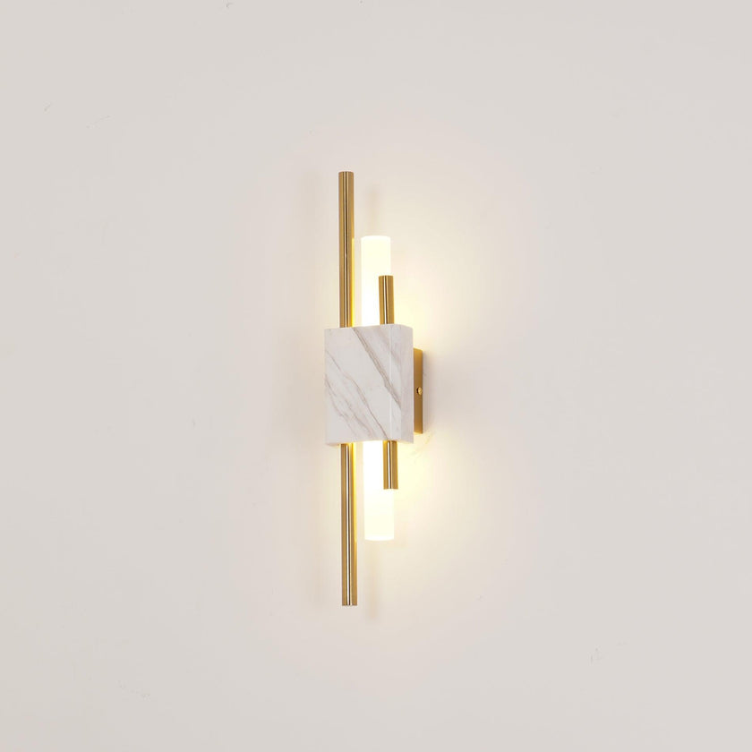 Marble Asymmetric Rod Wall Sconce
