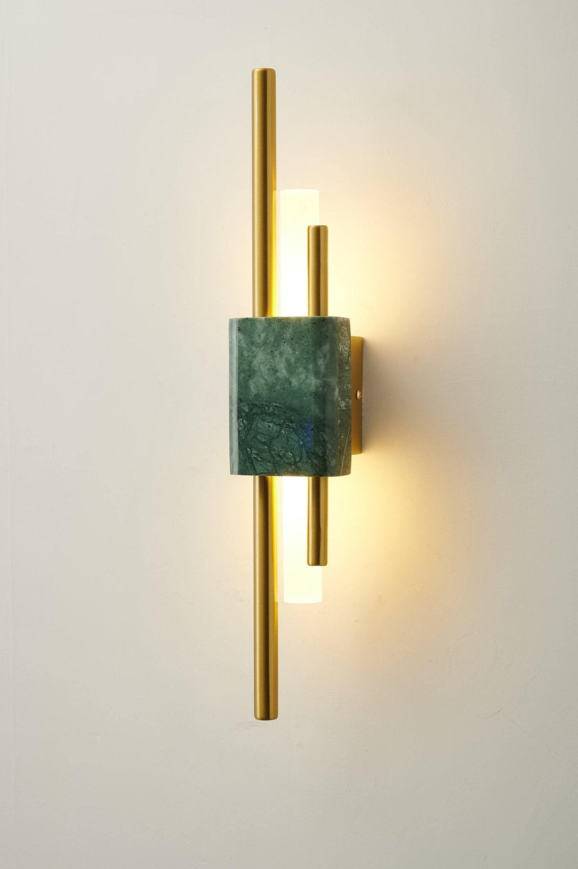 Marble Asymmetric Rod Wall Sconce