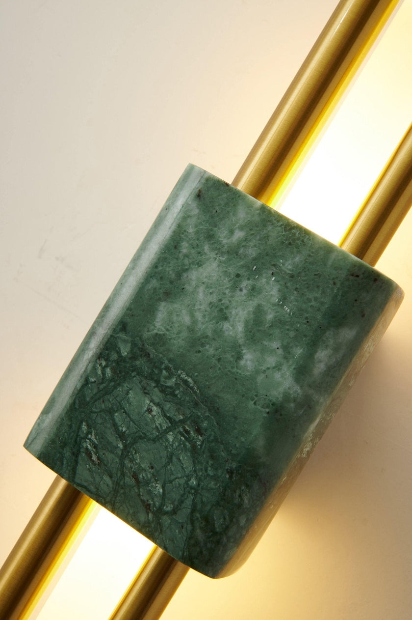 Marble Asymmetric Rod Wall Sconce