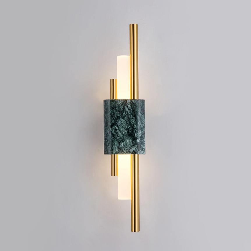 Marble Asymmetric Rod Wall Sconce