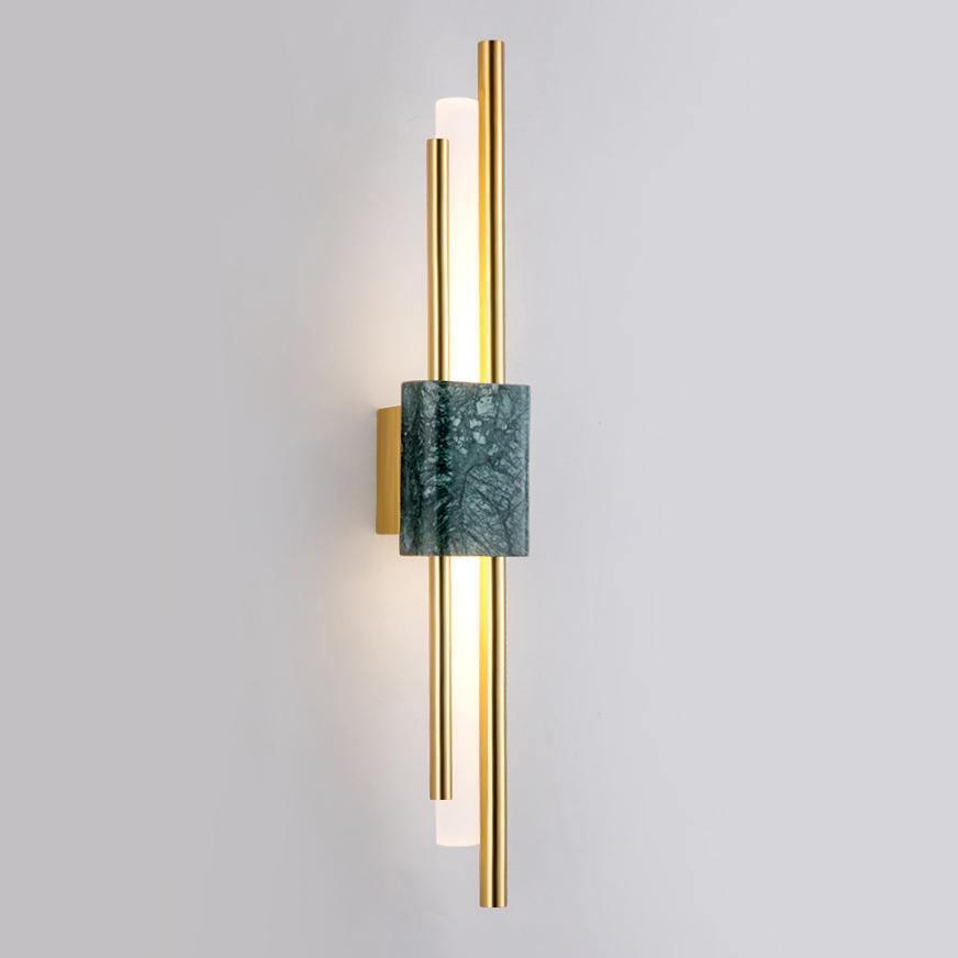Marble Asymmetric Rod Wall Sconce