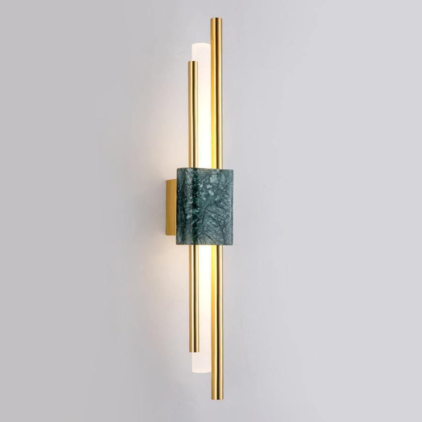 Marble Asymmetric Rod Wall Sconce