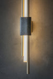 Marble Asymmetric Rod Wall Sconce