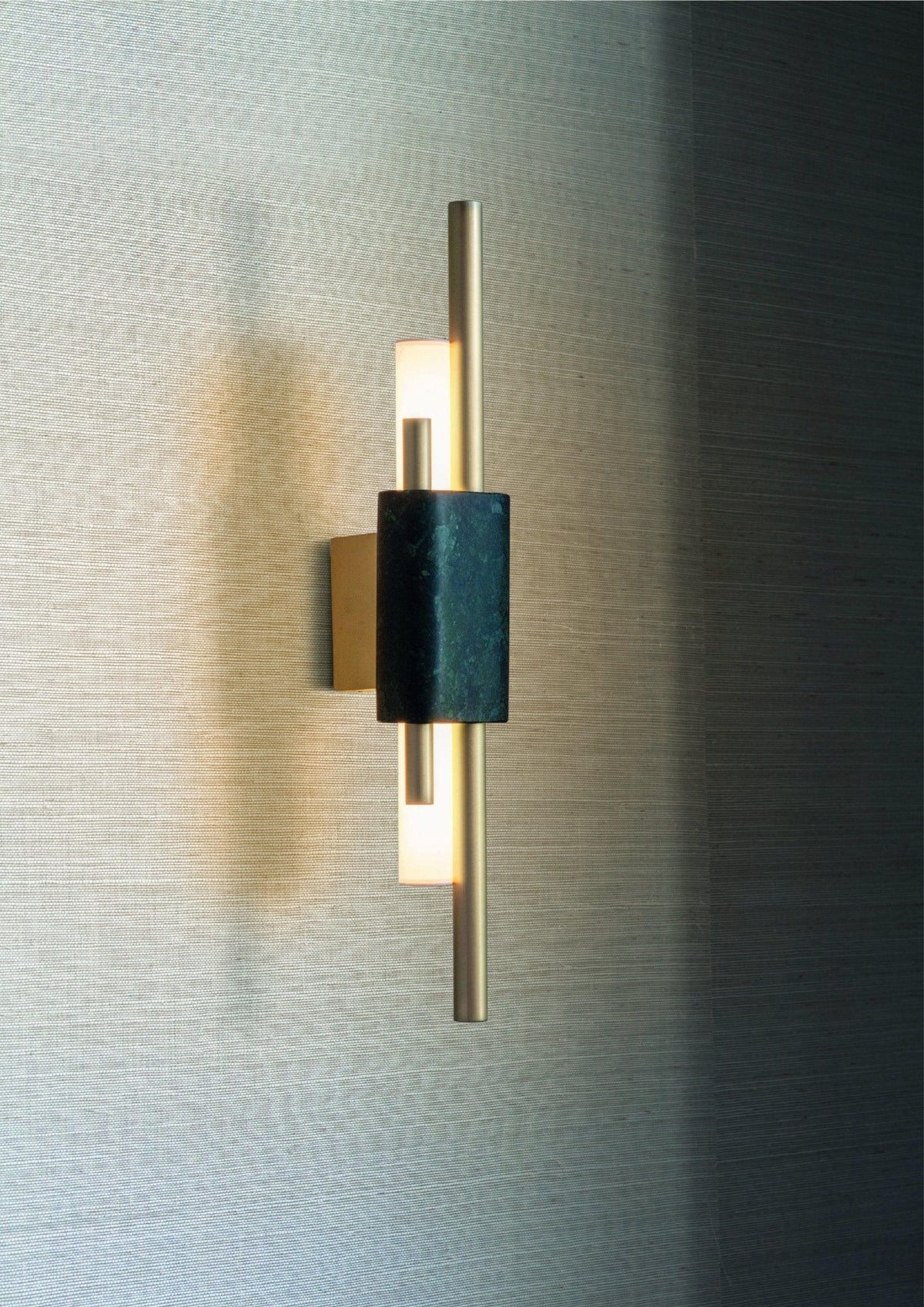 Marble Asymmetric Rod Wall Sconce