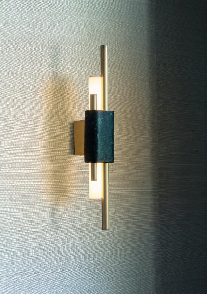 Marble Asymmetric Rod Wall Sconce