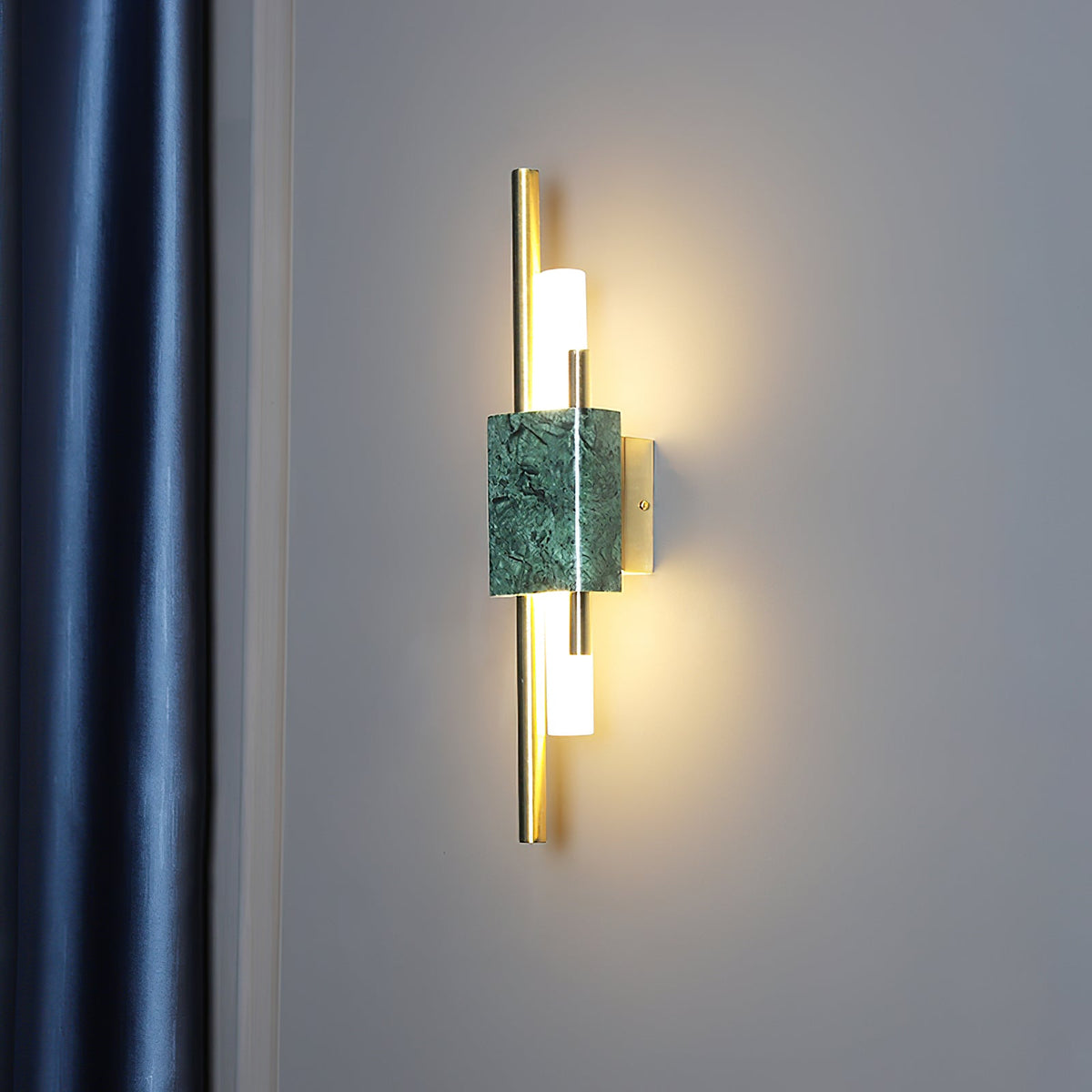 Marble Asymmetric Rod Wall Sconce