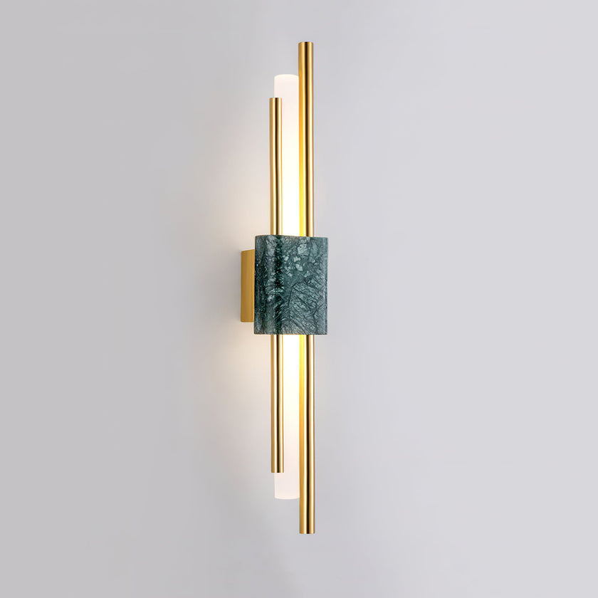 Marble Asymmetric Rod Wall Sconce