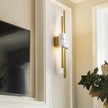 Marble Asymmetric Rod Wall Sconce