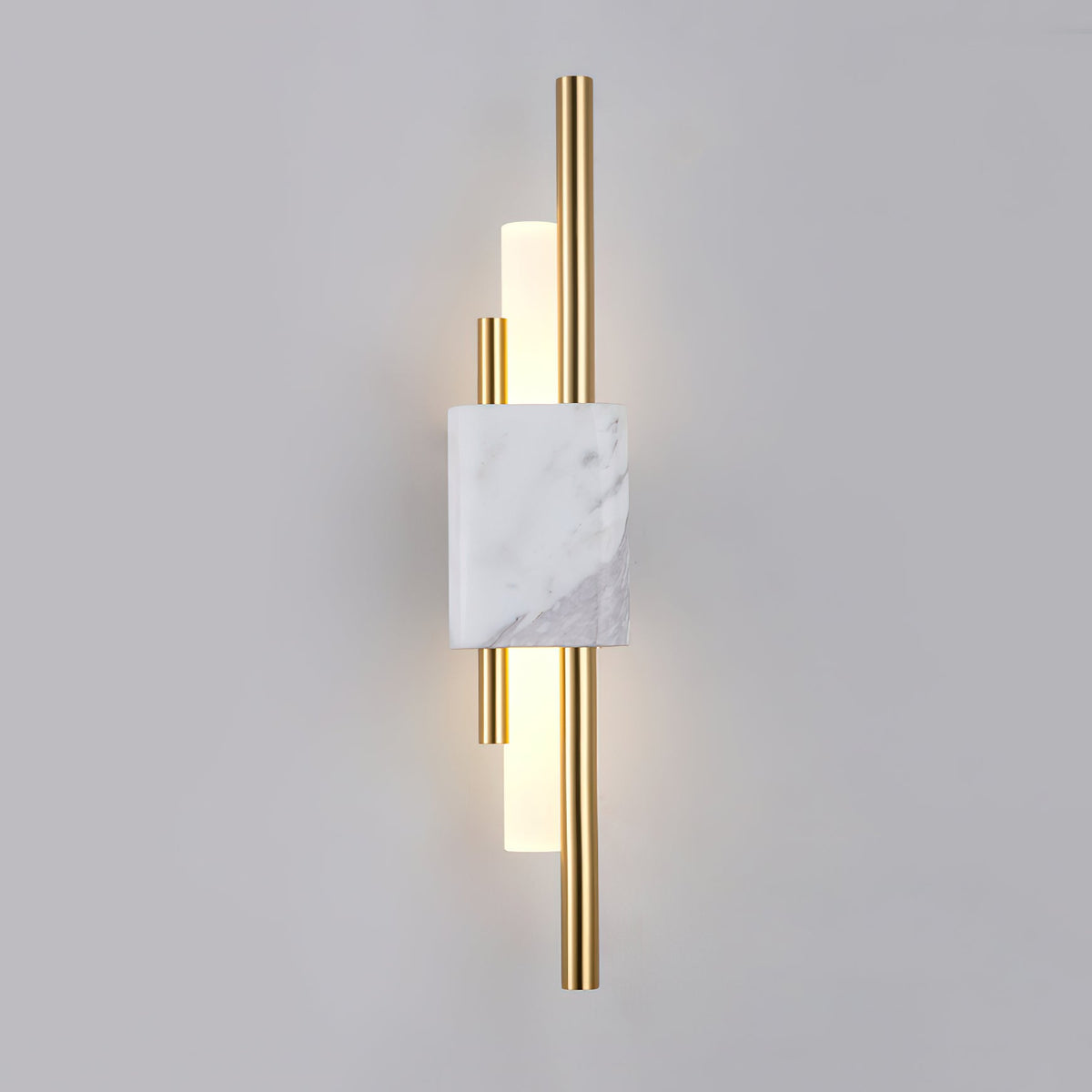 Marble Asymmetric Rod Wall Sconce