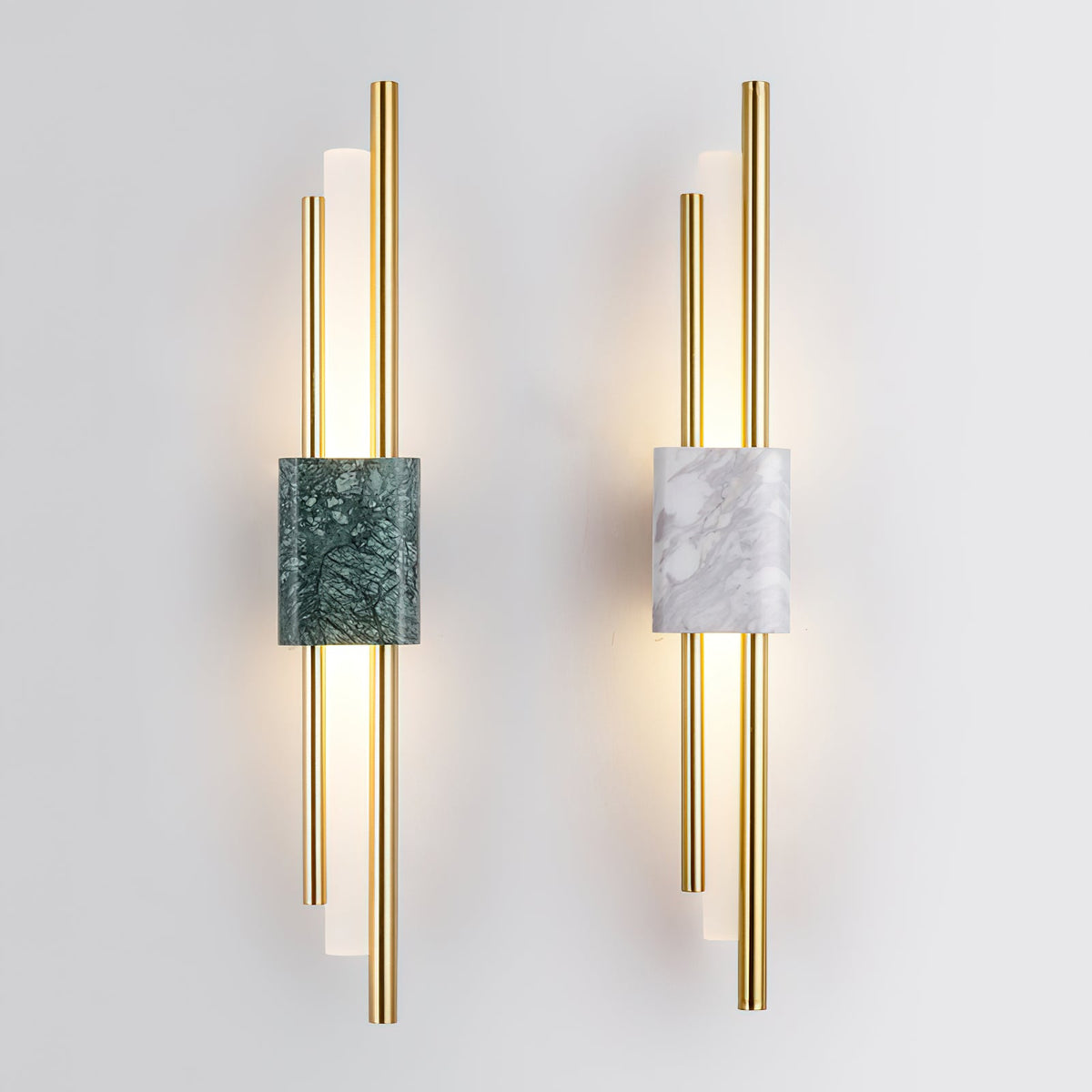 Marble Asymmetric Rod Wall Sconce