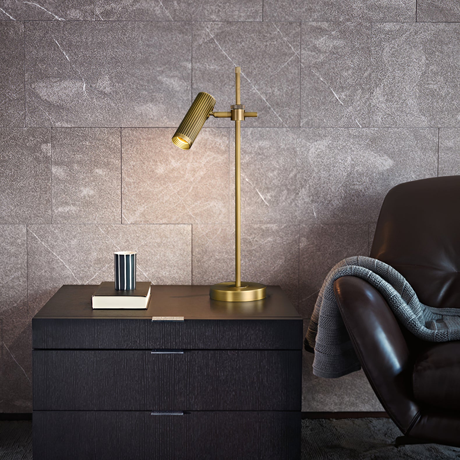 Modern Solid Brass Table Lamp