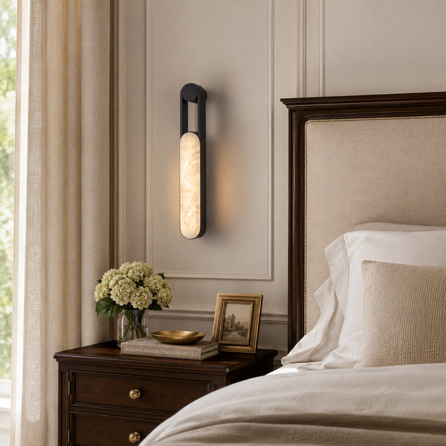Calvrane Alabaster Linear Wall Sconce