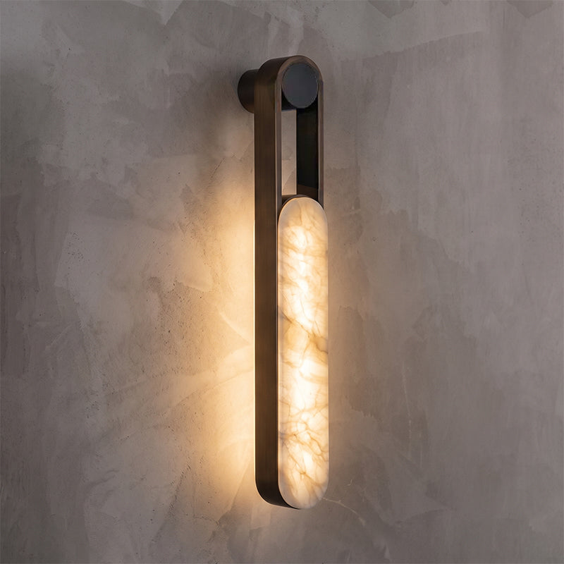 Calvrane Alabaster Linear Wall Sconce