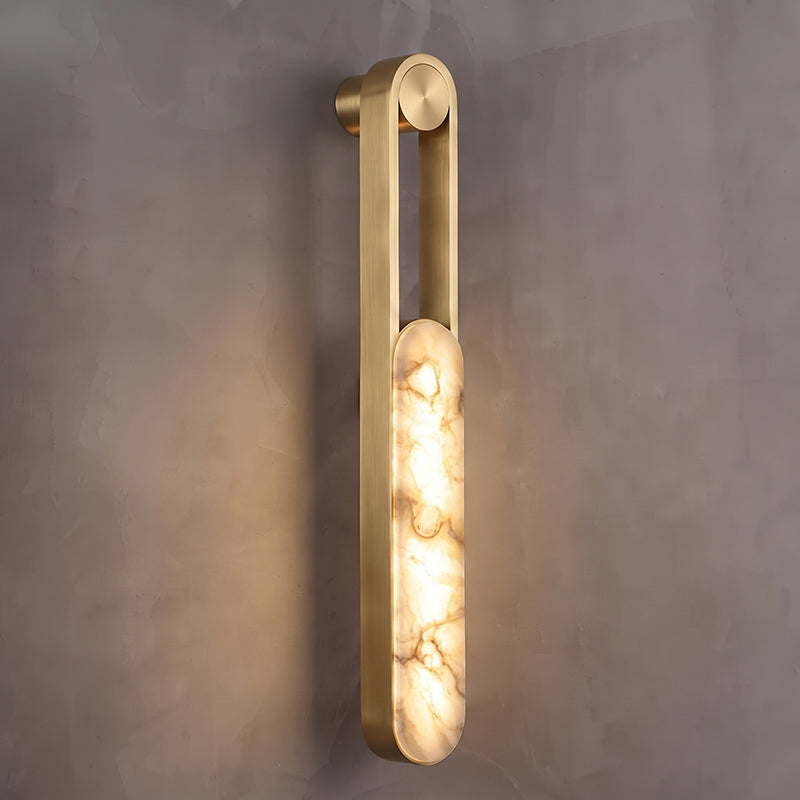 Calvrane Alabaster Linear Wall Sconce