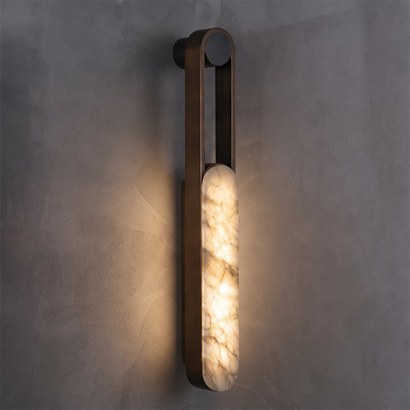 Calvrane Alabaster Linear Wall Sconce