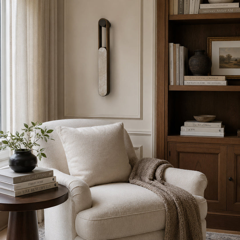 Calvrane Alabaster Linear Wall Sconce