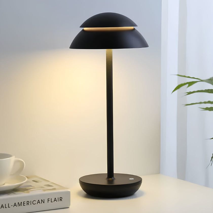 Rechargeable Double Mushroom USB Minimalist Scandinavian Table Lamp