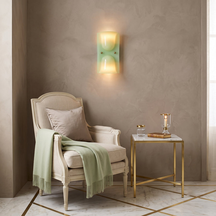 Calvrane Resin Scoop Wall Sconce