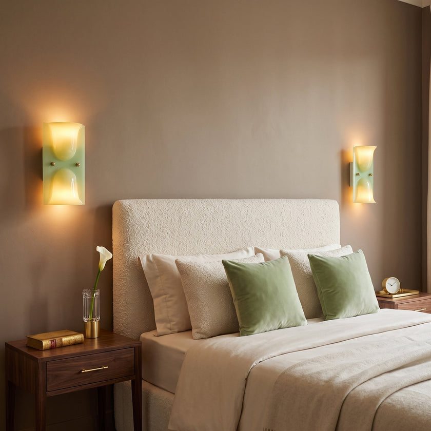 Calvrane Resin Scoop Wall Sconce