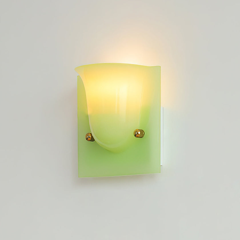 Calvrane Resin Scoop Wall Sconce