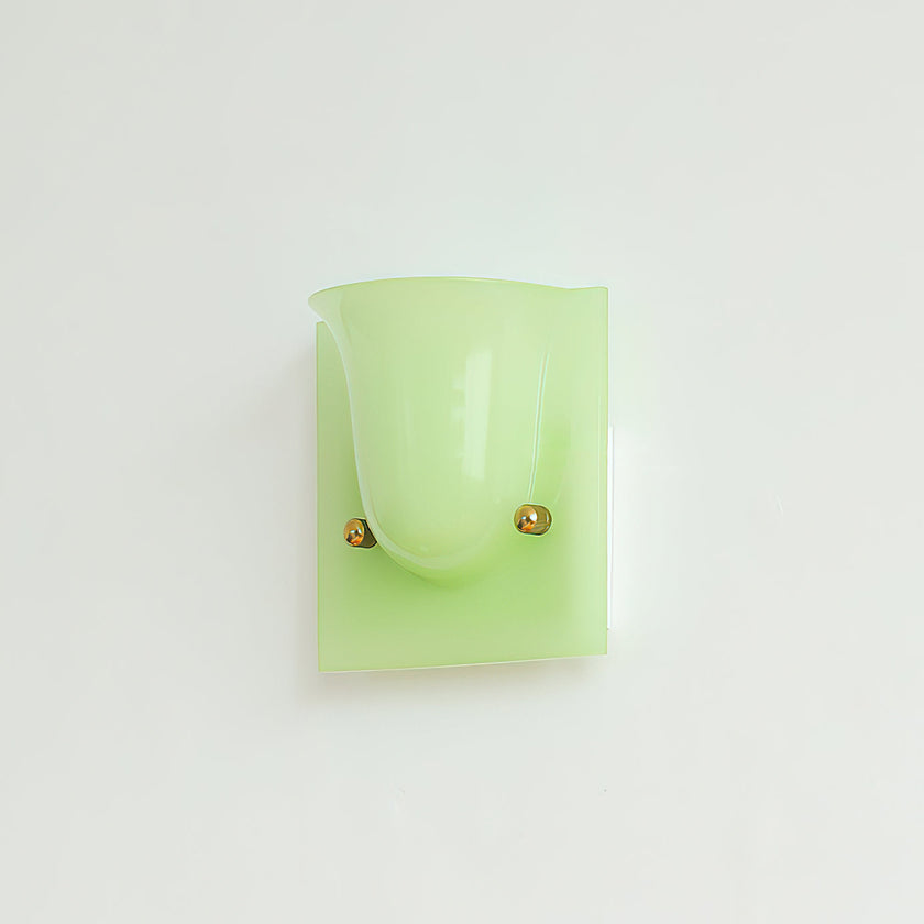 Calvrane Resin Scoop Wall Sconce