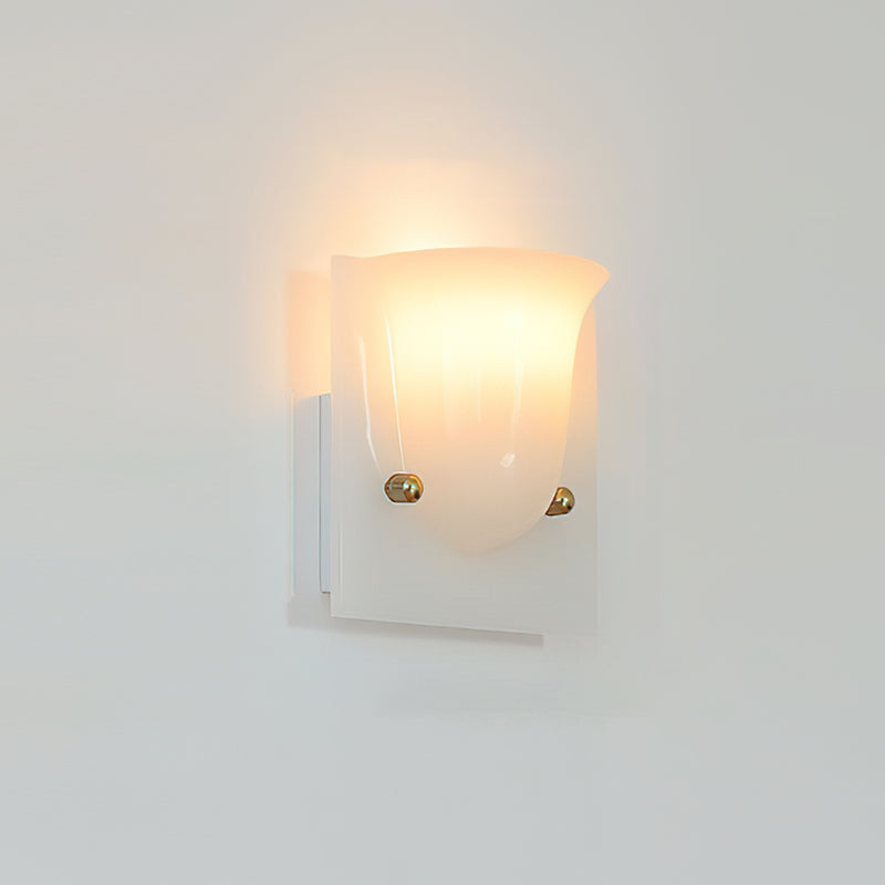 Calvrane Resin Scoop Wall Sconce