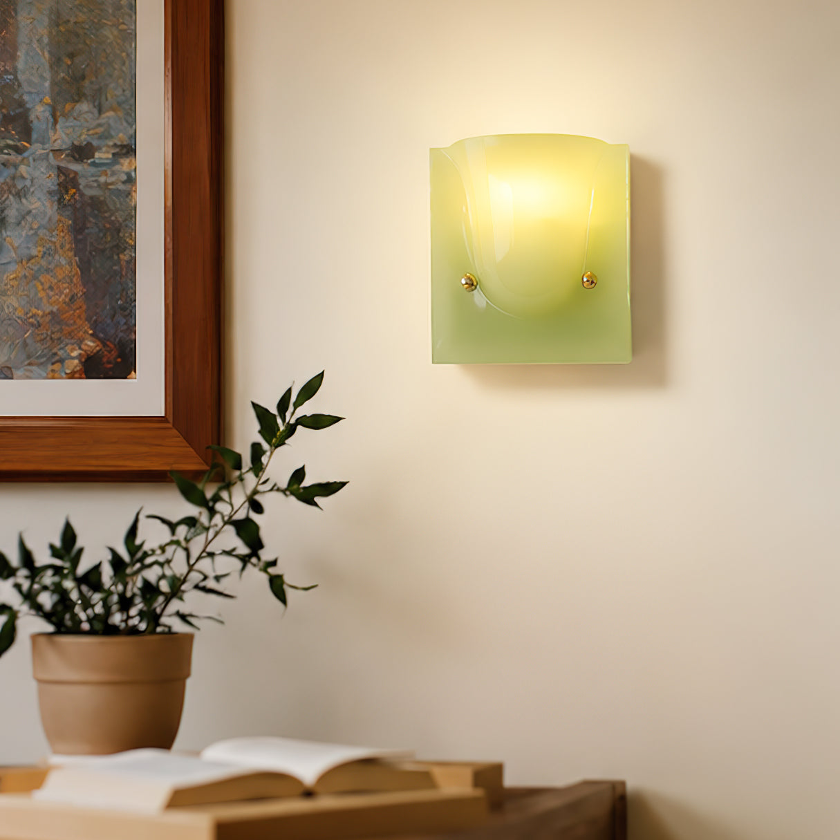 Calvrane Resin Scoop Wall Sconce