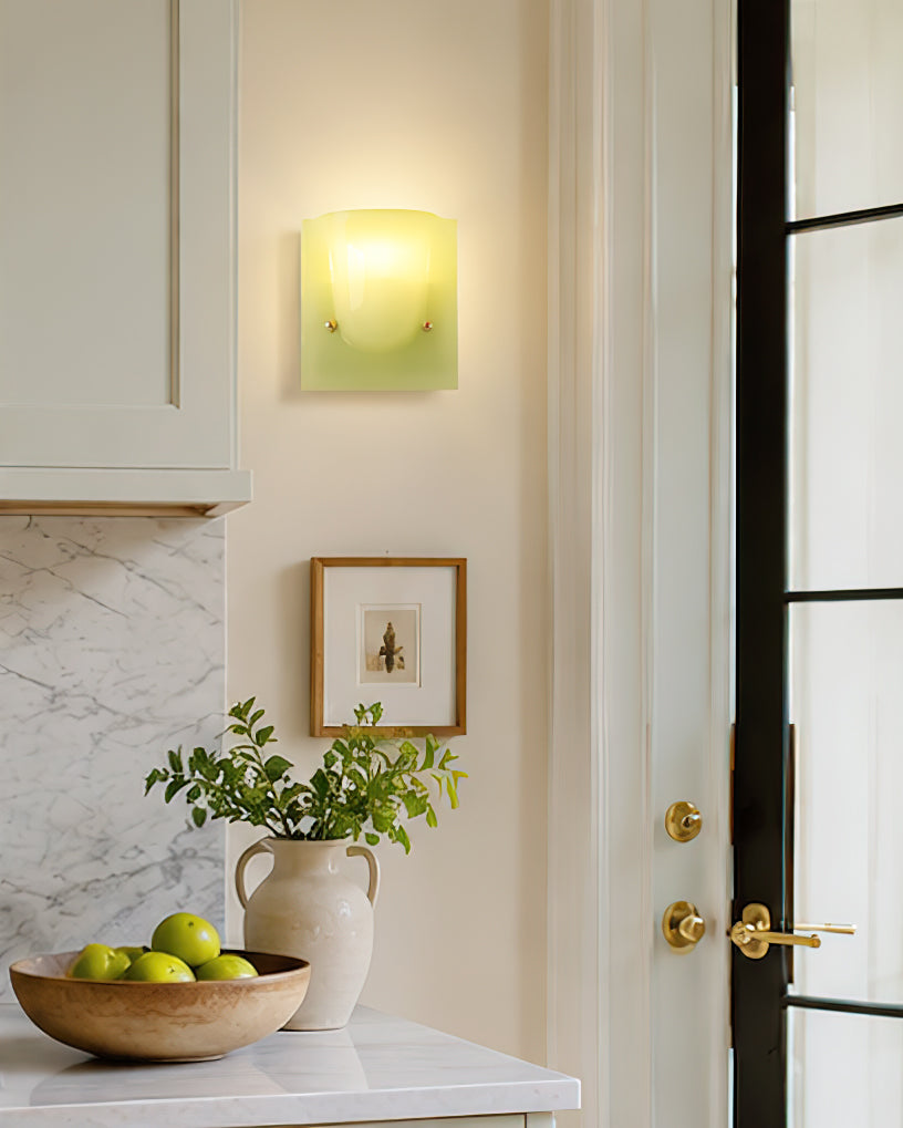 Calvrane Resin Scoop Wall Sconce