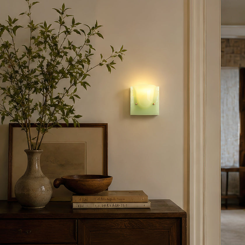 Calvrane Resin Scoop Wall Sconce