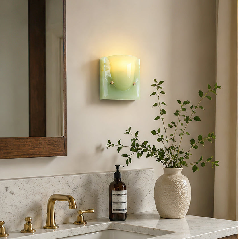 Calvrane Resin Scoop Wall Sconce