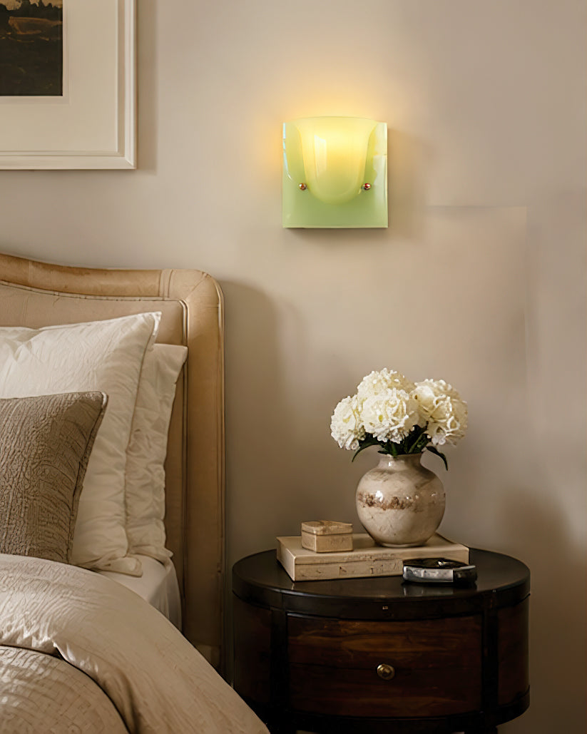 Calvrane Resin Scoop Wall Sconce