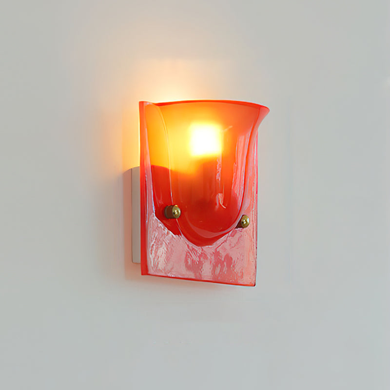 Calvrane Resin Scoop Wall Sconce