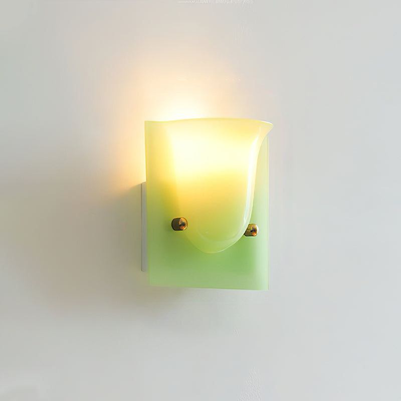 Calvrane Resin Scoop Wall Sconce