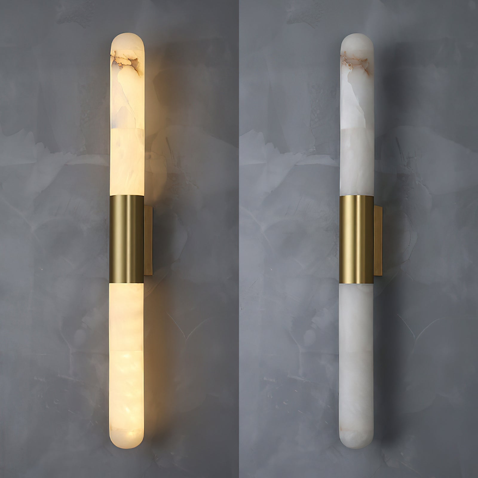 Calvrane Alabaster Bar Wall Sconce