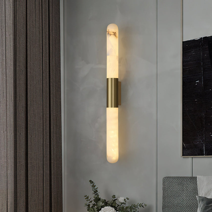 Calvrane Alabaster Bar Wall Sconce