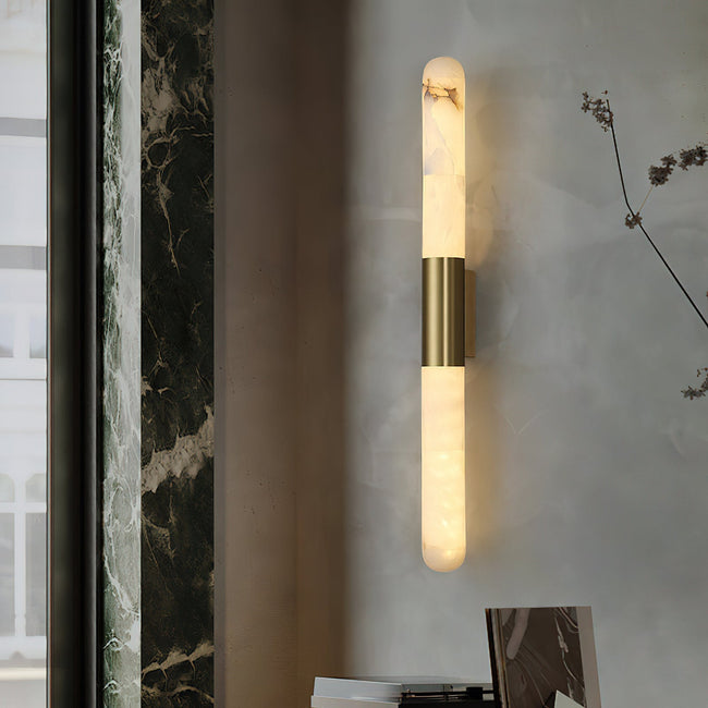 Calvrane Alabaster Bar Wall Sconce