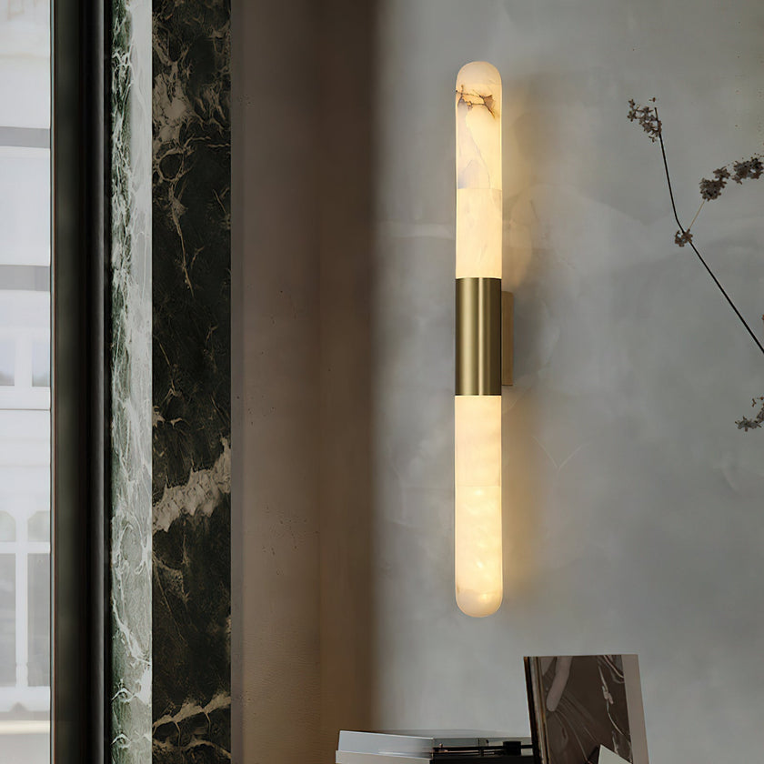 Calvrane Alabaster Bar Wall Sconce