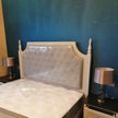 Tinted Glass & Metal Accent Table Lamp