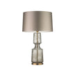 Tinted Glass & Metal Accent Table Lamp