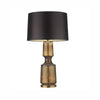 Tinted Glass & Metal Accent Table Lamp