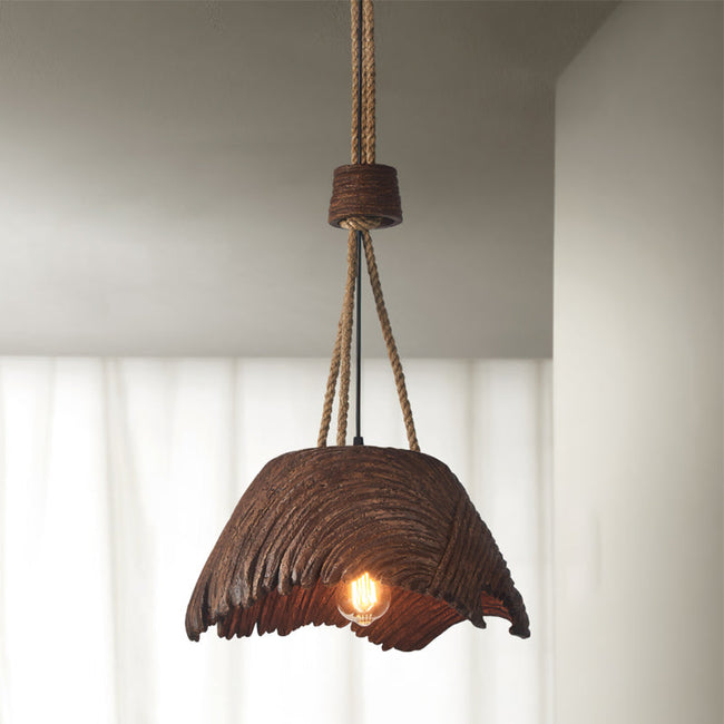 Calvrane Textured Resin Dome Pendant Light